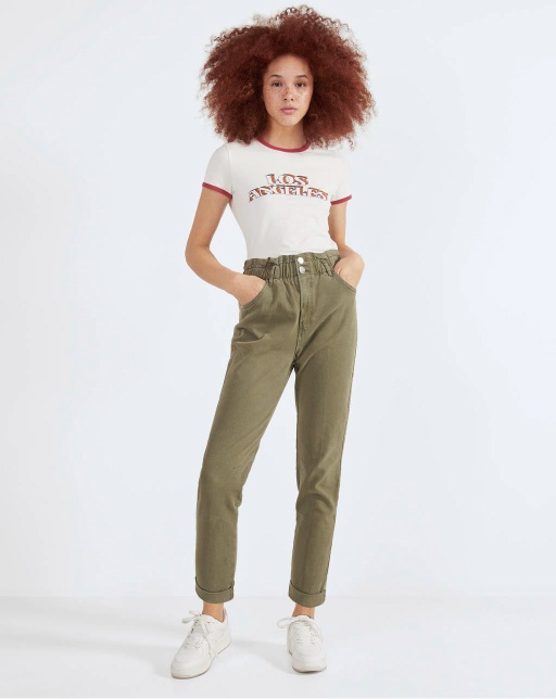 Trousers with elastic waistband - Imagen 4