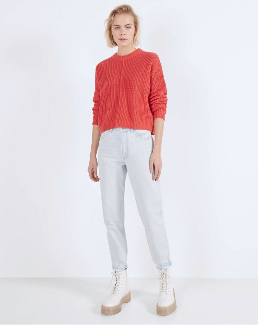 Round neck oversized sweater - Imagen 4