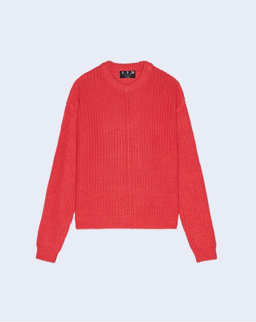 Round neck oversized sweater - Imagen 5