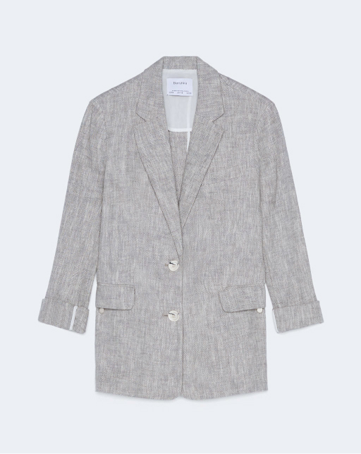 Linen-effect blazer - Imagen 5