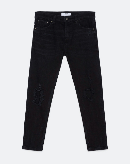 Ripped carrot fit jeans - Imagen 5