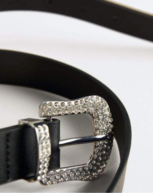 Belt with bejewelled buckle - Imagen 3
