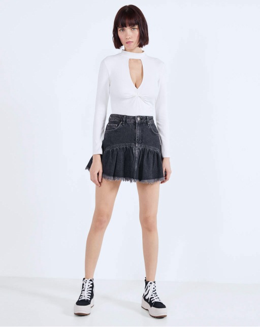 Bodysuit with slit and gathered detail - Imagen 5