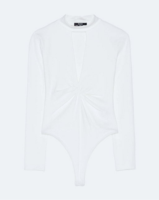 Bodysuit with slit and gathered detail - Imagen 4